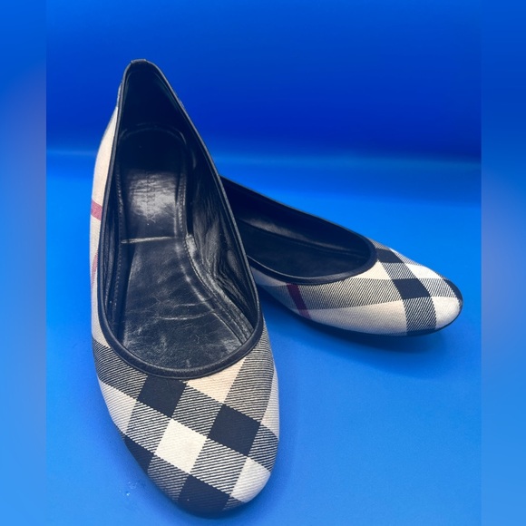 Burberry Printed Ballet Flats Women's Size 40/9.5USED - Picture 1 of 7